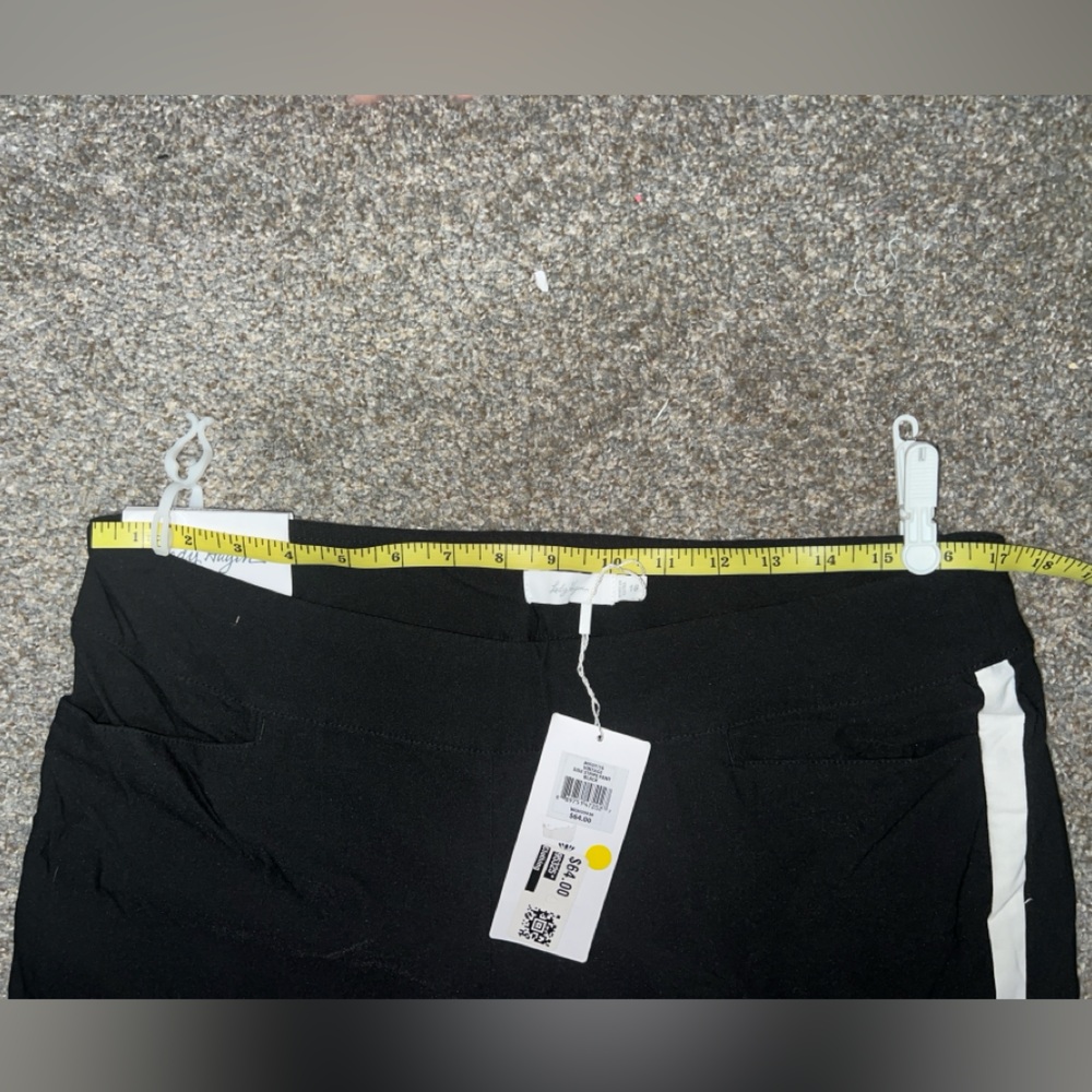 NWT Lady Hagen Womens Tummy Control Side Stripe Black Golf Pants with Dry Tech - Picture 7 of 8